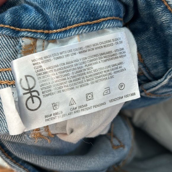 FRAYED High Rise Straight Light Blue Jeans Size 25 - Picture 11 of 11